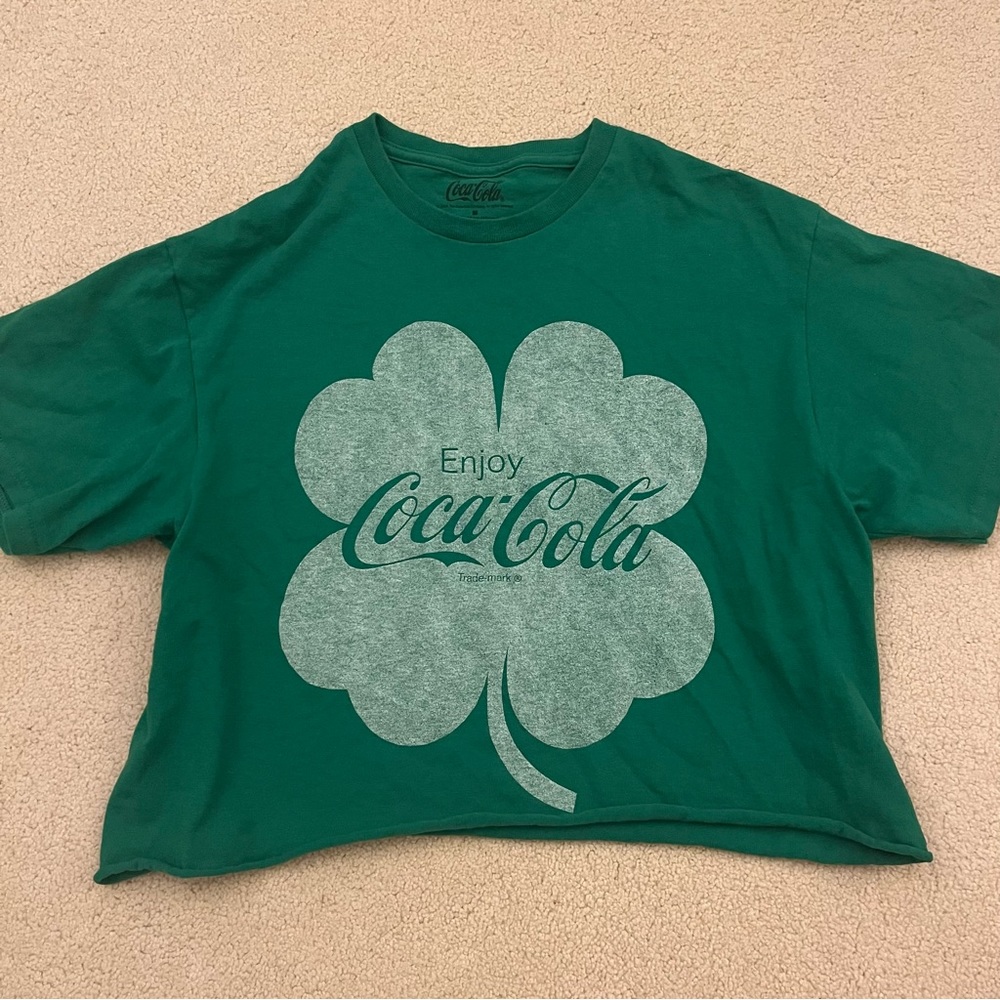 Enjoy Coke Green St. Patty’s Day T-Shirt Women’s M